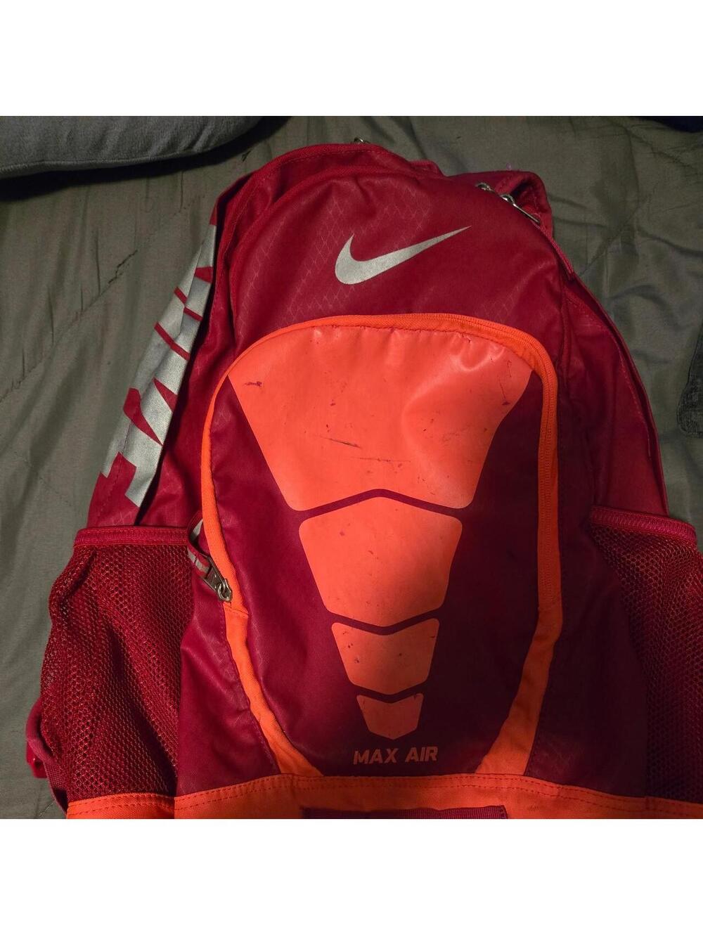 Nike Max Air Red and Orange Backpack
